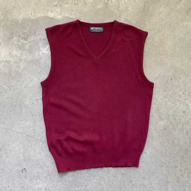 Vintage Vintage Puritan Burgundy Sweater Vest - image 1