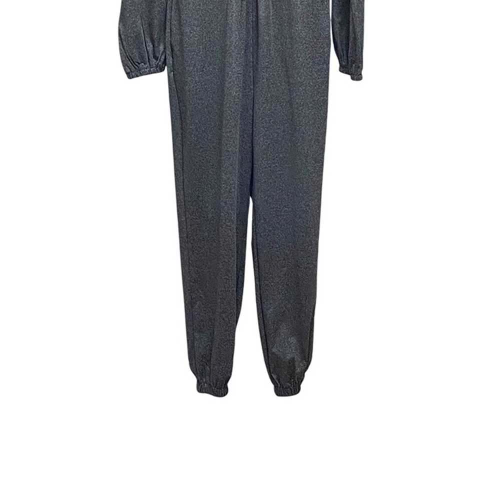 Bebe Jersey Surplice Jumpsuit Gray Size M Minimal… - image 8