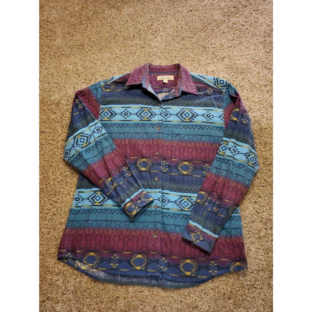 Vintage Cabelas Chamois Flannel Shirt Large Women… - image 1