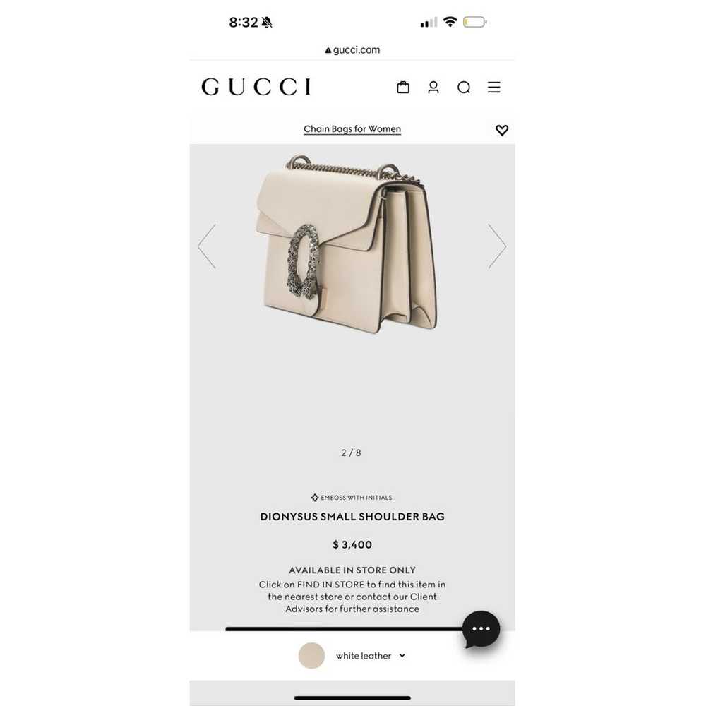 Gucci Dionysus leather handbag - image 7