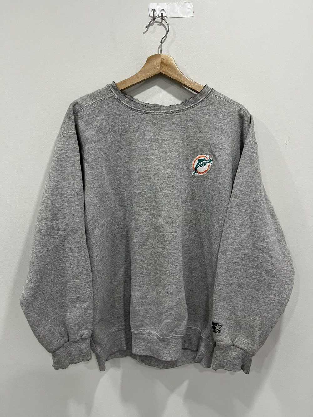 Vintage Miami Dolphins Starter Sweatshirt thrashed - image 1