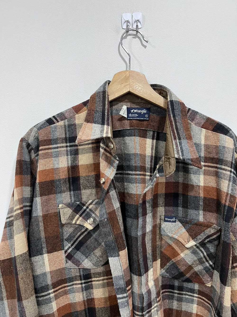 Vintage 90s Wrangler Plaid Button Up Shirt flannel - image 2