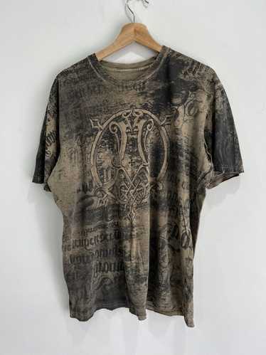 Vintage Affliction Y2K Tee Shirt Sun Faded thrashe