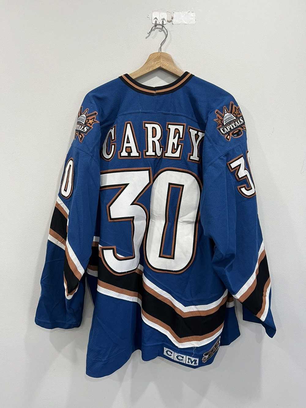 Vintage CCM Jim Carey Washington Capitals Hockey … - image 2