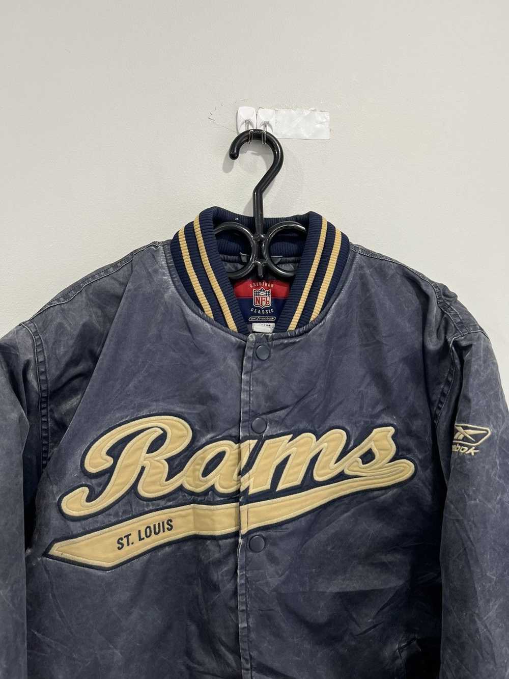 Vintage St. Louis Rams Jacket Varsity reebok - image 3