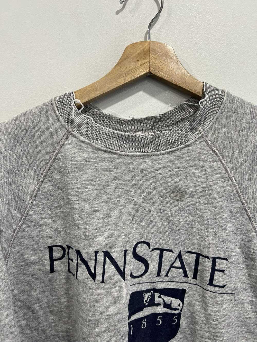 Vintage Penn State University Sweater Thrashed - image 4