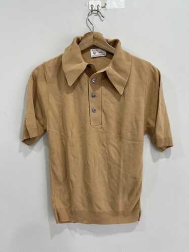 Vintage 70s Ban Lon Polo Shirt brown