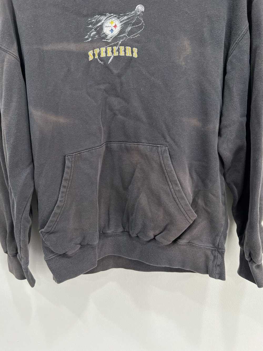 Vintage Pittsburgh Steelers Hoodie Sweater sun fa… - image 6