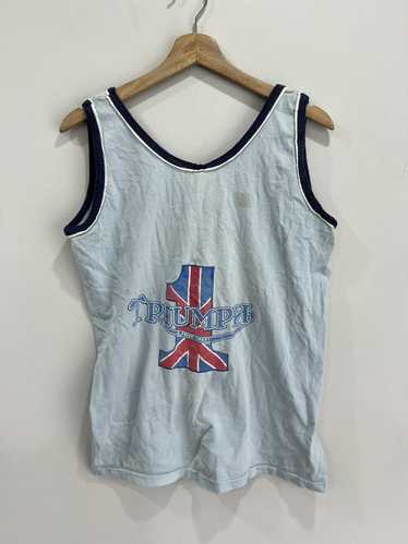 Vintage 70s Triumph Tank Top Shirt boones farm - image 1