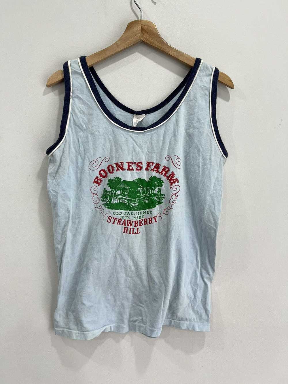 Vintage 70s Triumph Tank Top Shirt boones farm - image 2