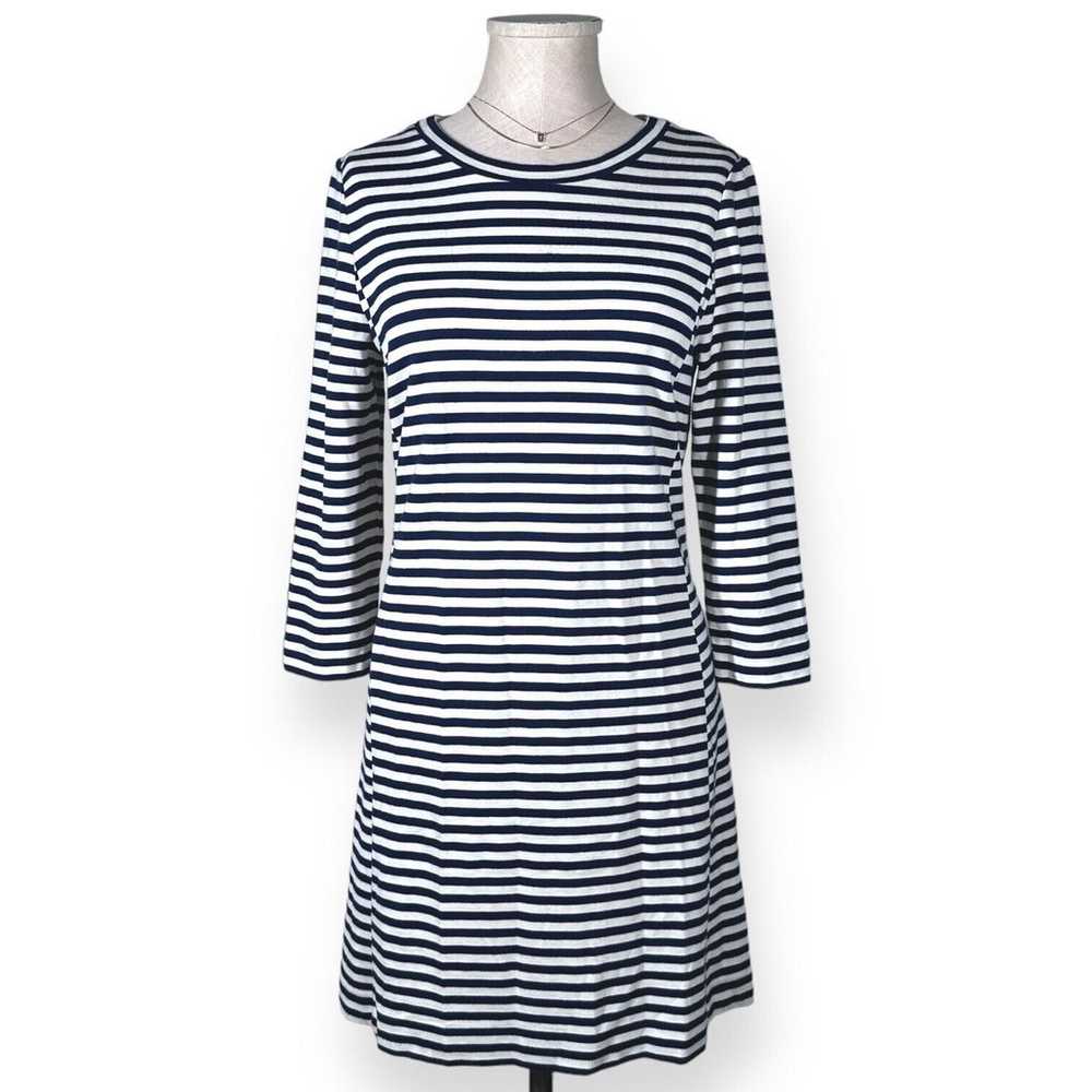 MADEWELL Shirt Dress A-Line Shift Striped 3/4 Sle… - image 11