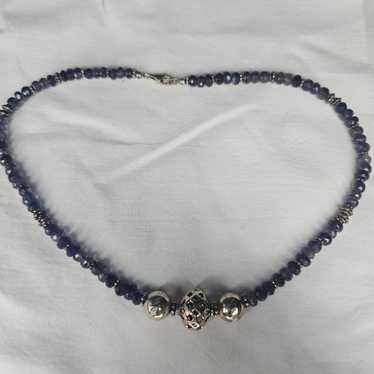 Vintage iolite gemstone necklace - image 1