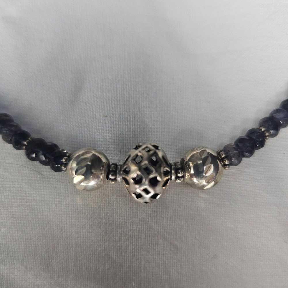 Vintage iolite gemstone necklace - image 3