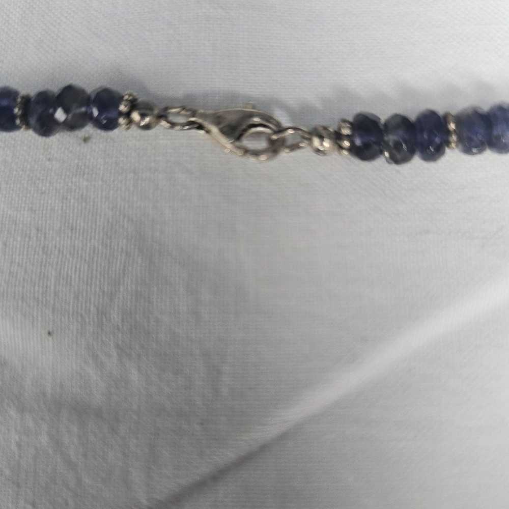 Vintage iolite gemstone necklace - image 4