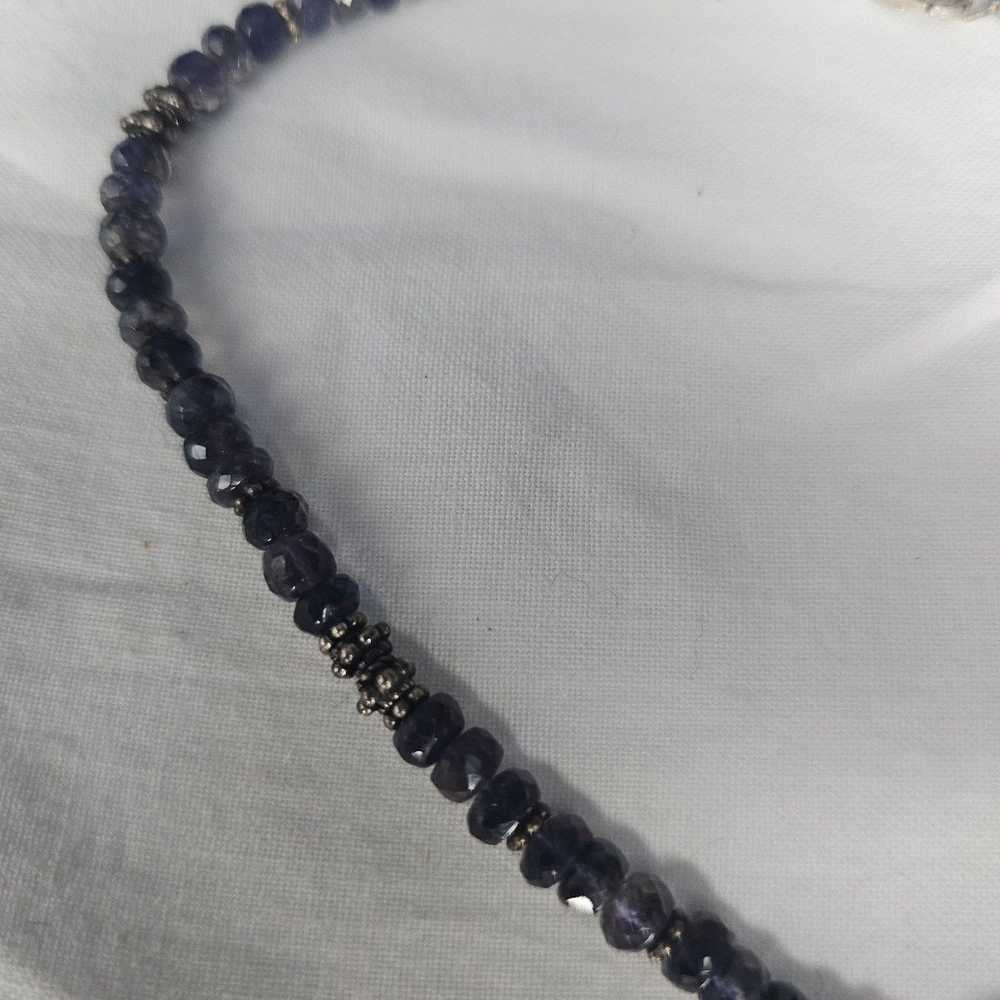 Vintage iolite gemstone necklace - image 6