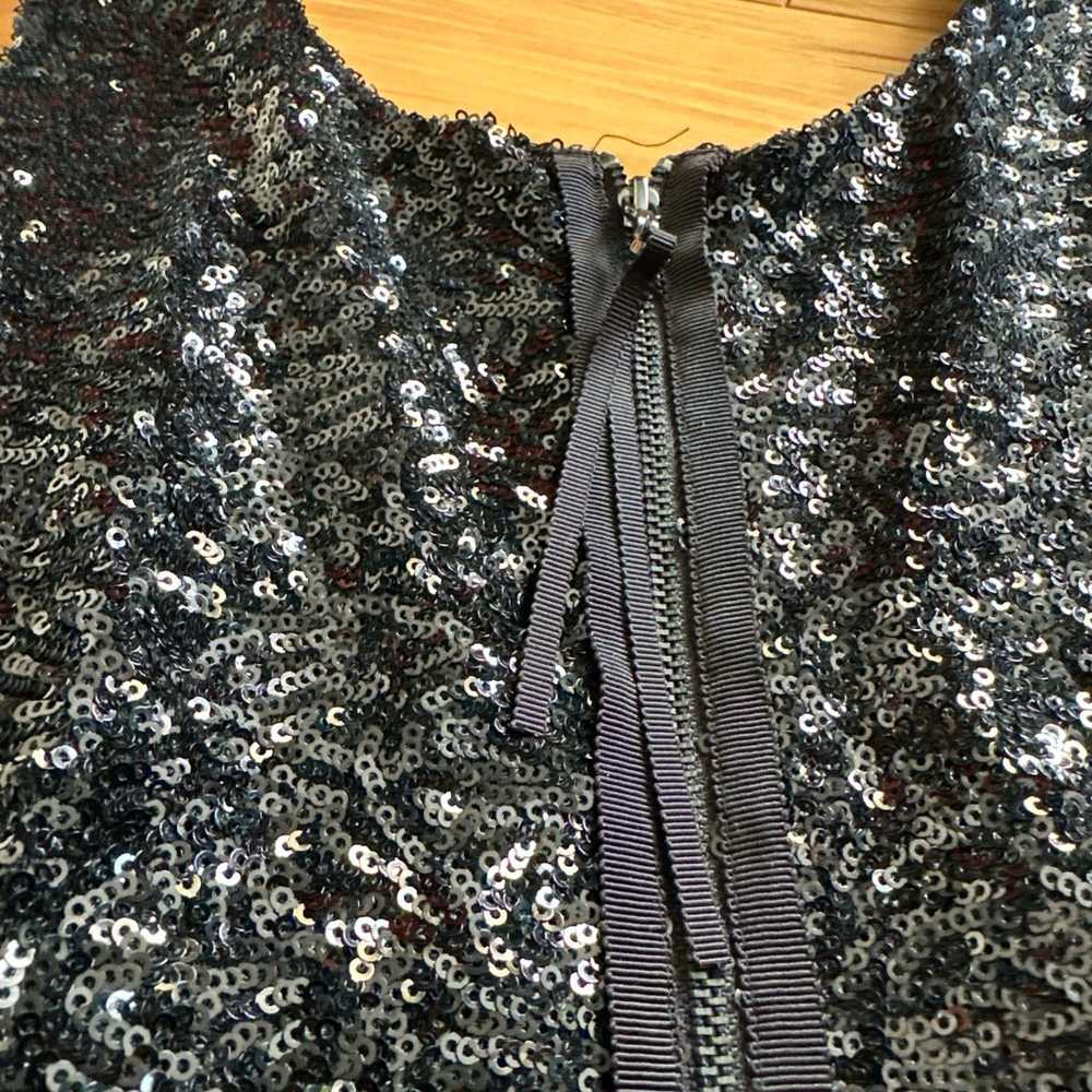 Anthropologie Leifsdottir Black Gold Sequin Lace … - image 10