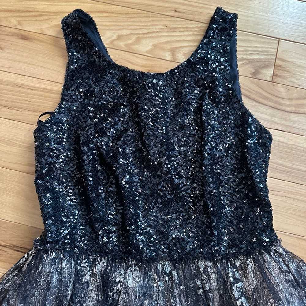 Anthropologie Leifsdottir Black Gold Sequin Lace … - image 2