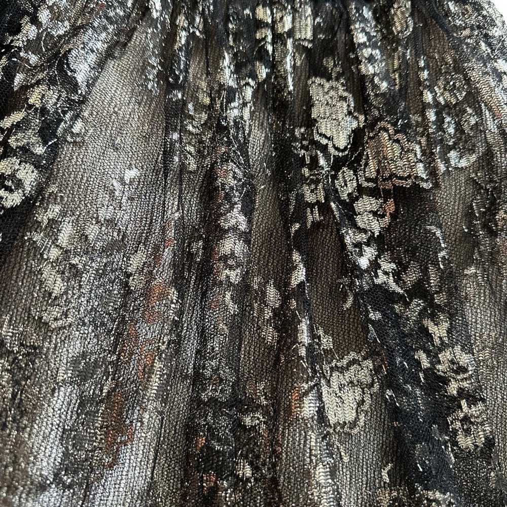 Anthropologie Leifsdottir Black Gold Sequin Lace … - image 3