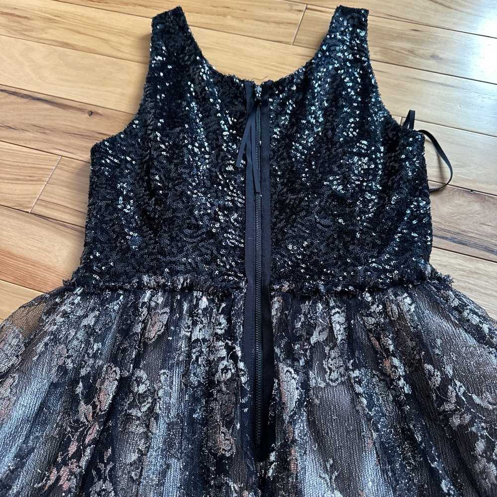 Anthropologie Leifsdottir Black Gold Sequin Lace … - image 9