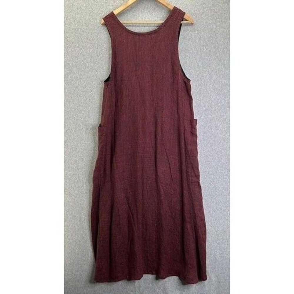 Liv Habitat Linen Woven Maxi Long Tank Dress Lage… - image 11