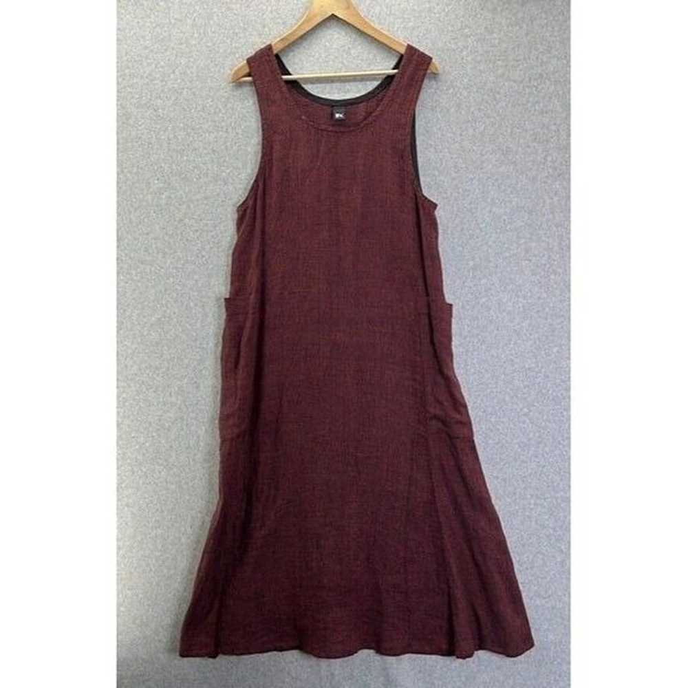 Liv Habitat Linen Woven Maxi Long Tank Dress Lage… - image 2