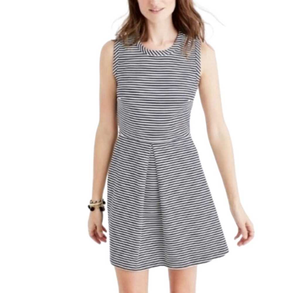 Madewell Dress Afternoon Stripe Knit Sleeveless C… - image 1