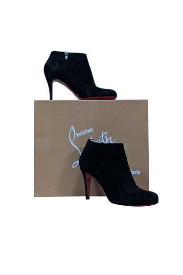 Christian Louboutin - Black Suede Heeled Short Boo