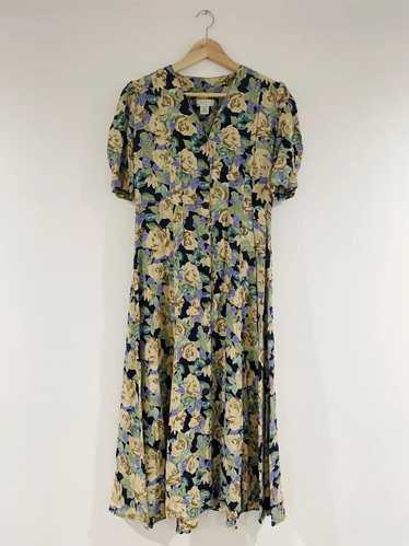 Express Vintage 90's Floral Rayon Dress (M) | Used