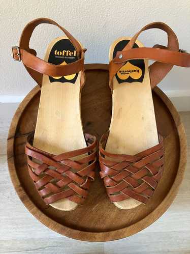 Swedish Hasbeens Braided Low Wedge (39) | Used,…