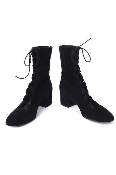 Gianvito Rossi Suede Lace-Up Boots*