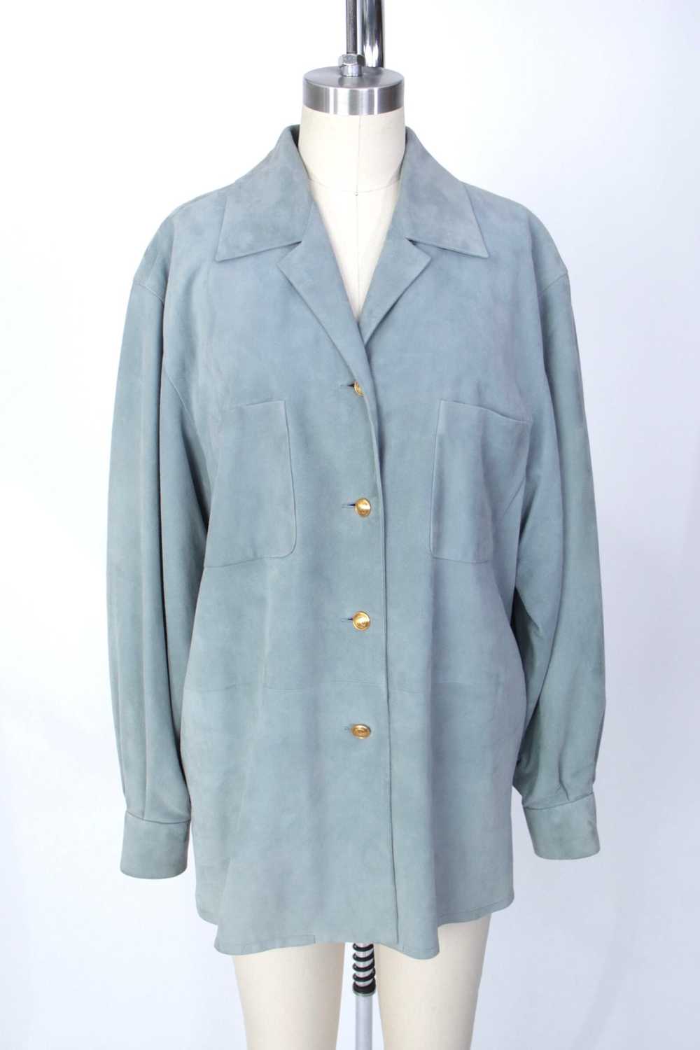 1990s Gucci Suede Shirt - image 1