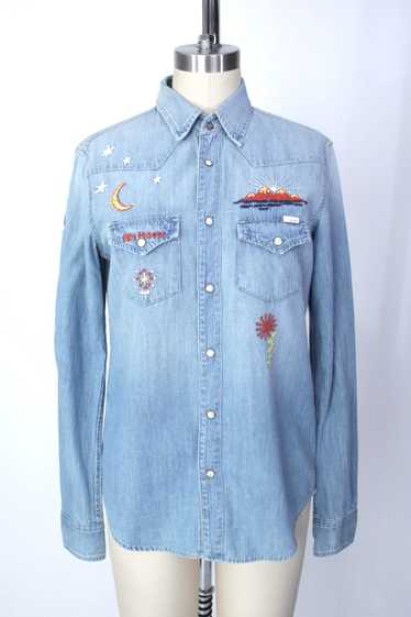 Mother Denim Embroidered Shirt