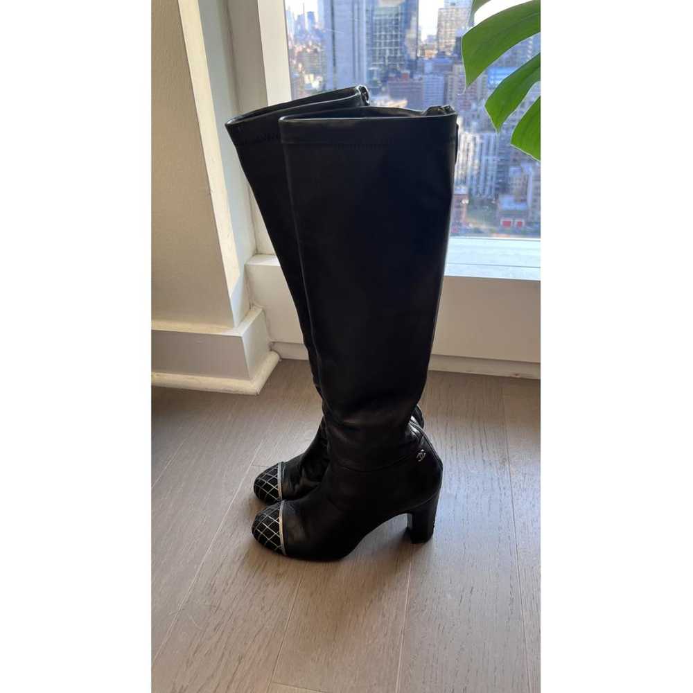 Chanel Leather riding boots - image 2