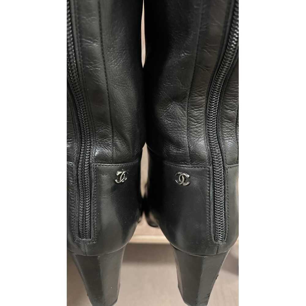 Chanel Leather riding boots - image 7