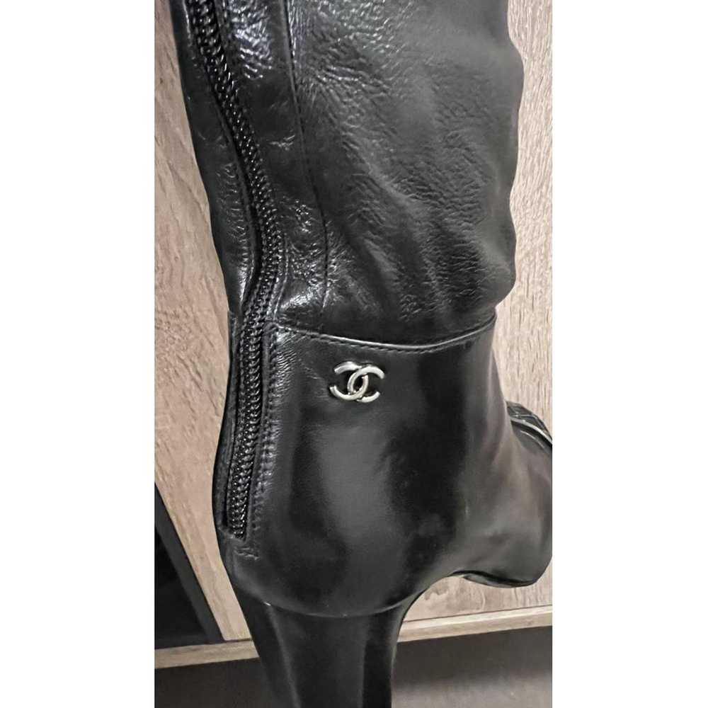 Chanel Leather riding boots - image 8