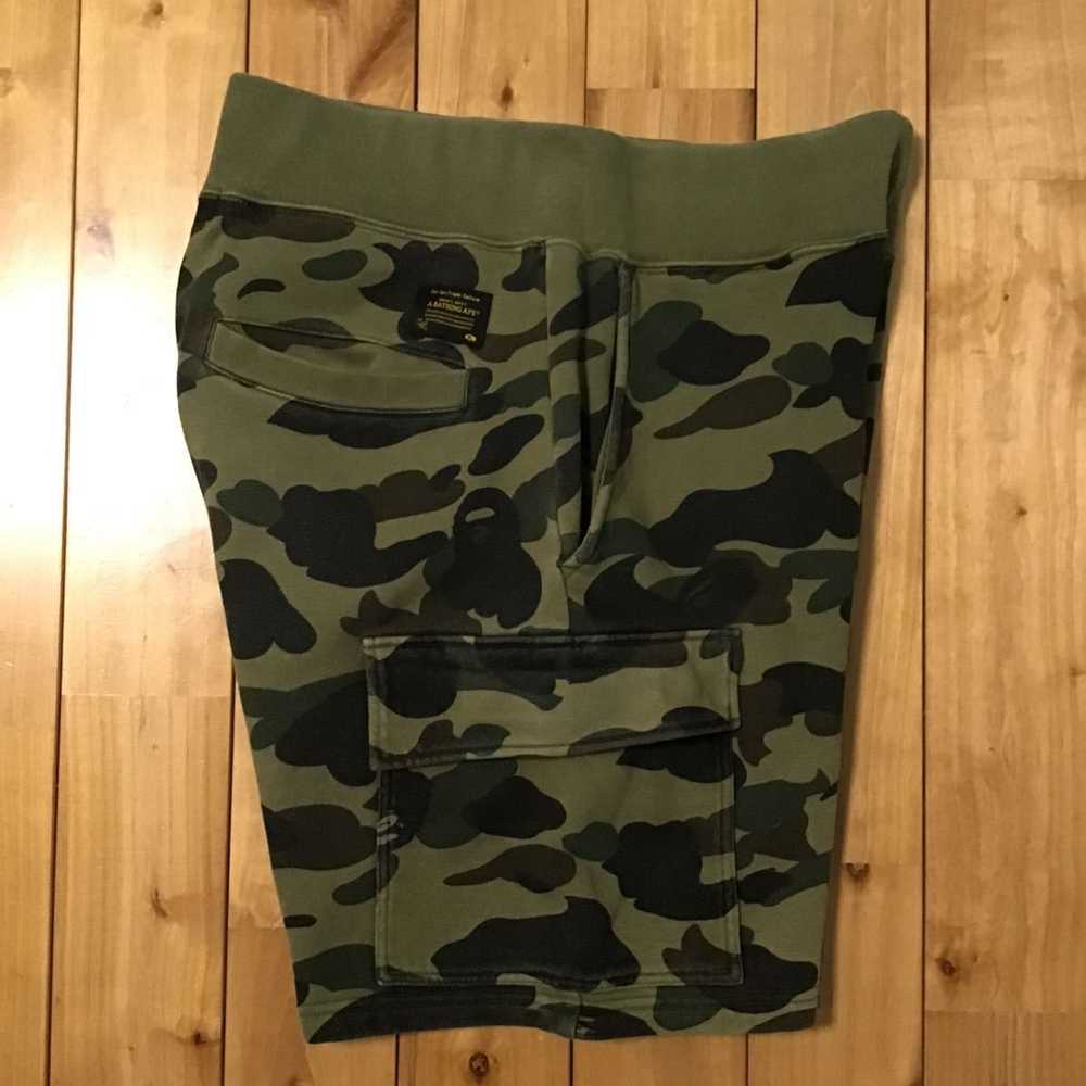 Bape BAPE Sweat cargo shorts 1st camo green ape ★… - image 2