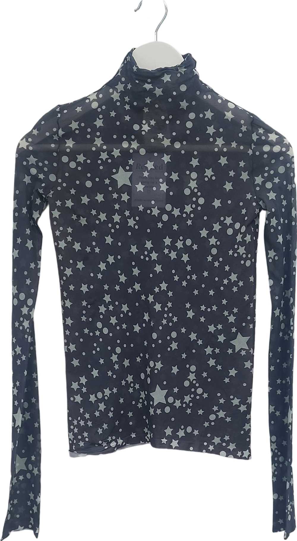 Acne Studios Grey Star Print Long Sleeve Top UK S - image 2