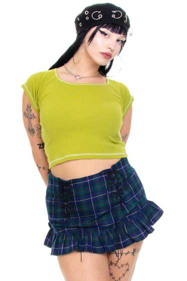 Vintage Y2K One Step Up Green Top - M