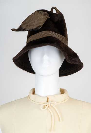 1960s Mod Angora Bucket Hat