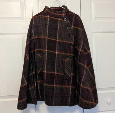 ジャケット・アウター 80's vintage jimmy hourihan cape coat Vintage 1980s Irish Wool Tweed Coat Plaid Boru by Jimmy
