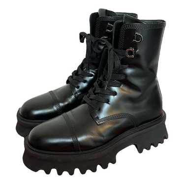 Salvatore Ferragamo Leather biker boots - image 1