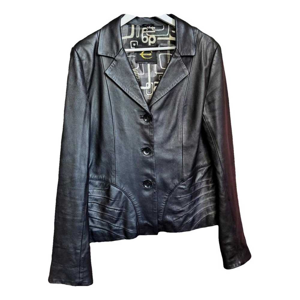 Roberto Cavalli Leather biker jacket - image 1