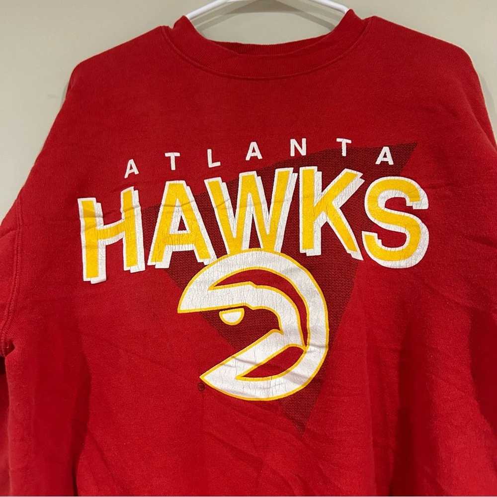 Hanes Vintage Atlanta Hawks Basketball Sweatshirt - image 2