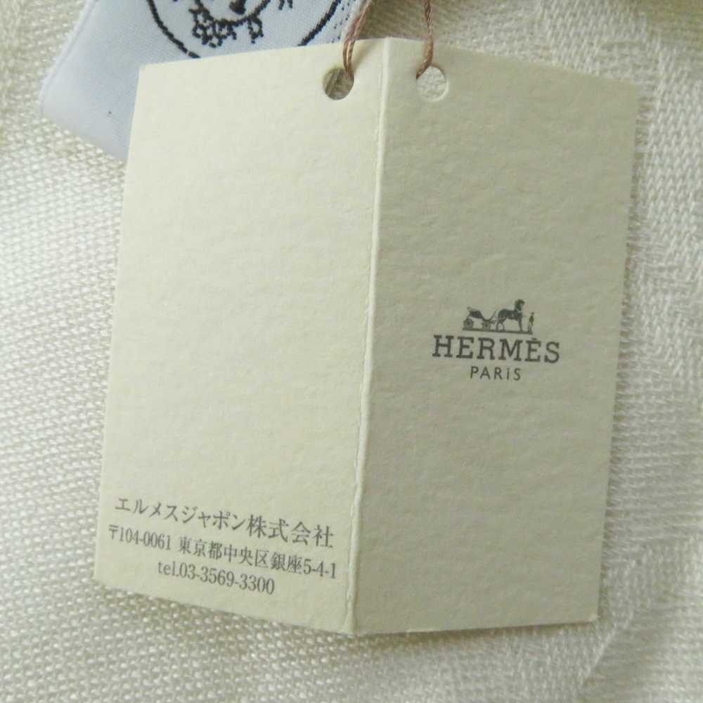 HERMES Stall Main: 85% cashmere, Main: 15% silk I… - image 12