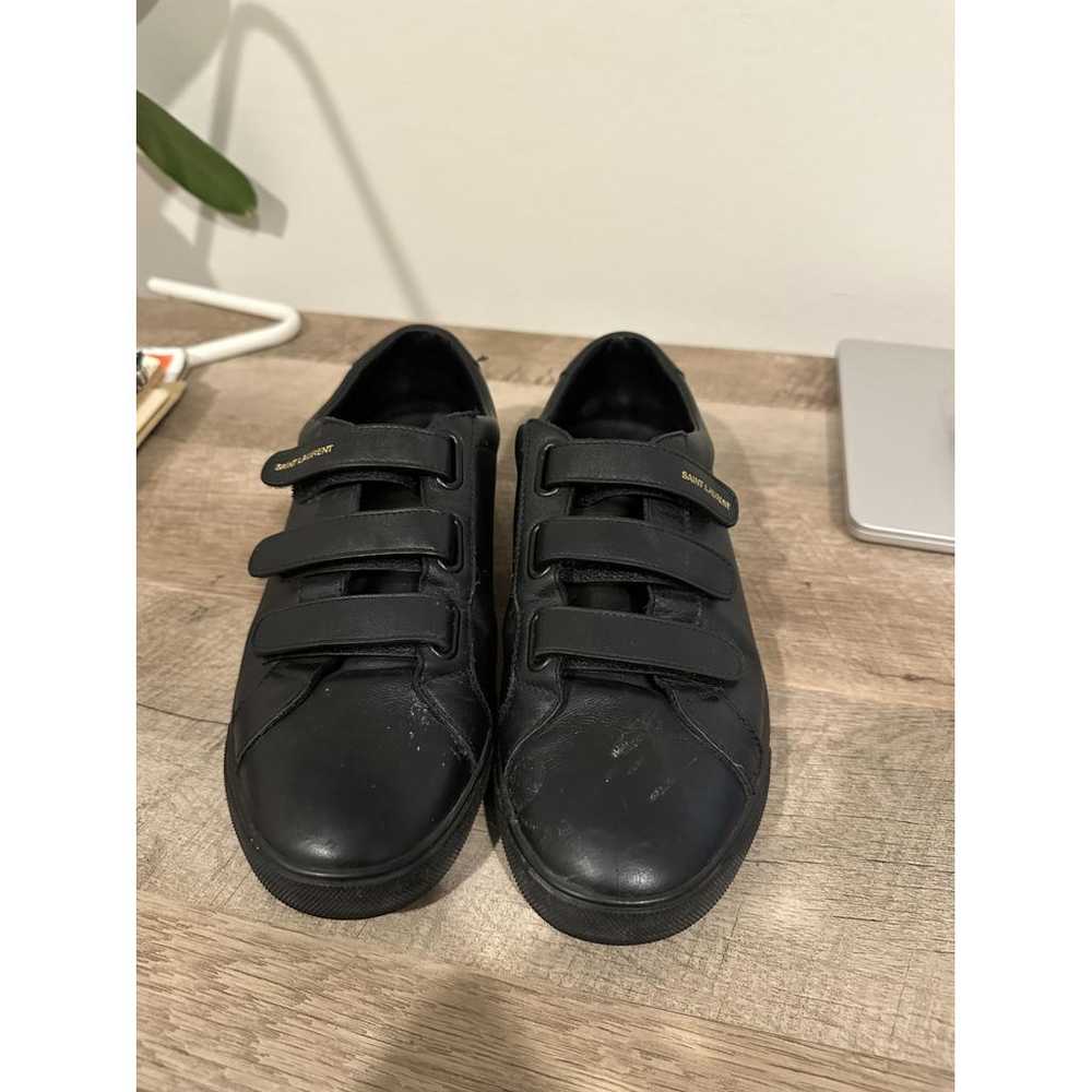 Saint Laurent Leather low trainers - image 3