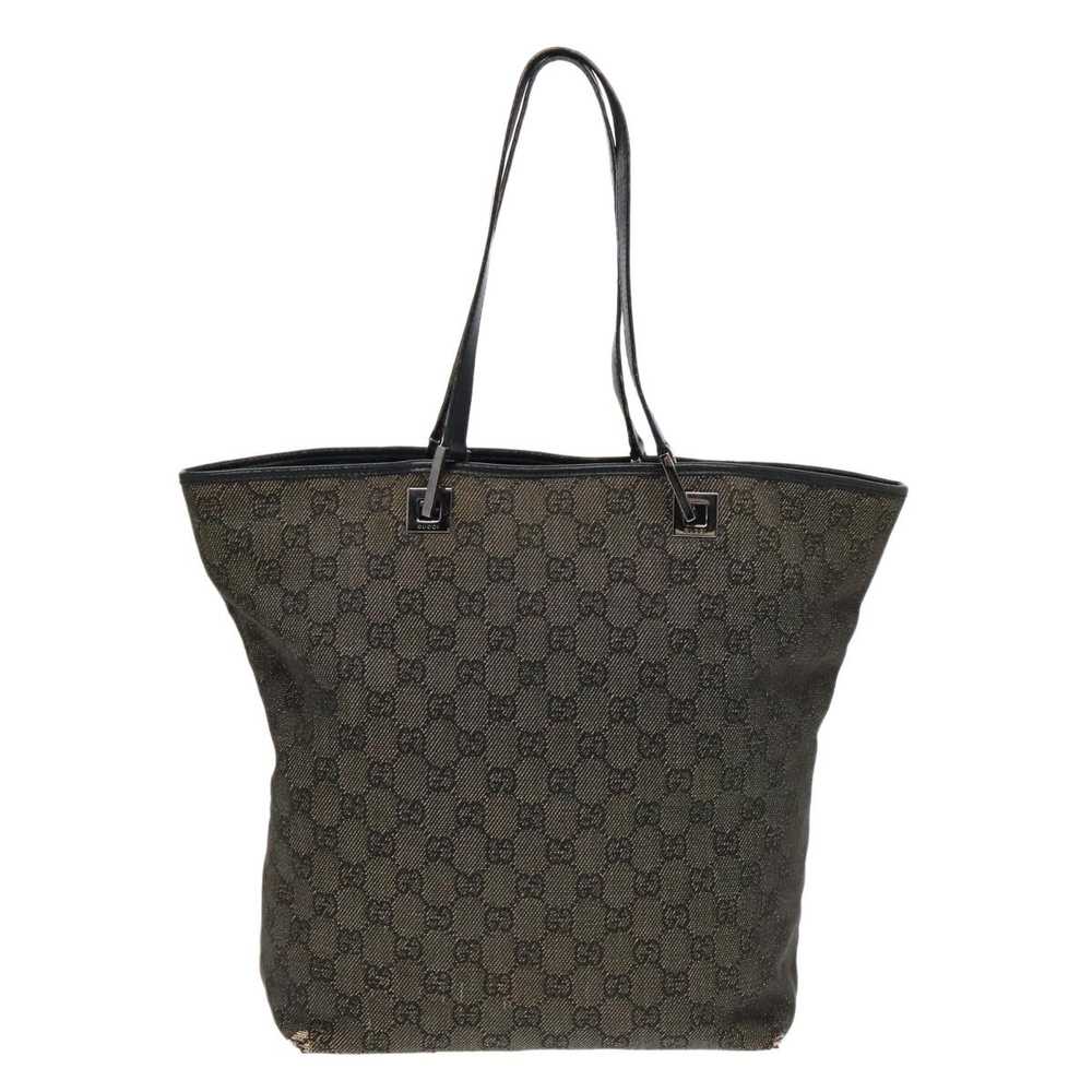 Gucci GUCCI GG Canvas Tote Bag Black Silver 31243… - image 3