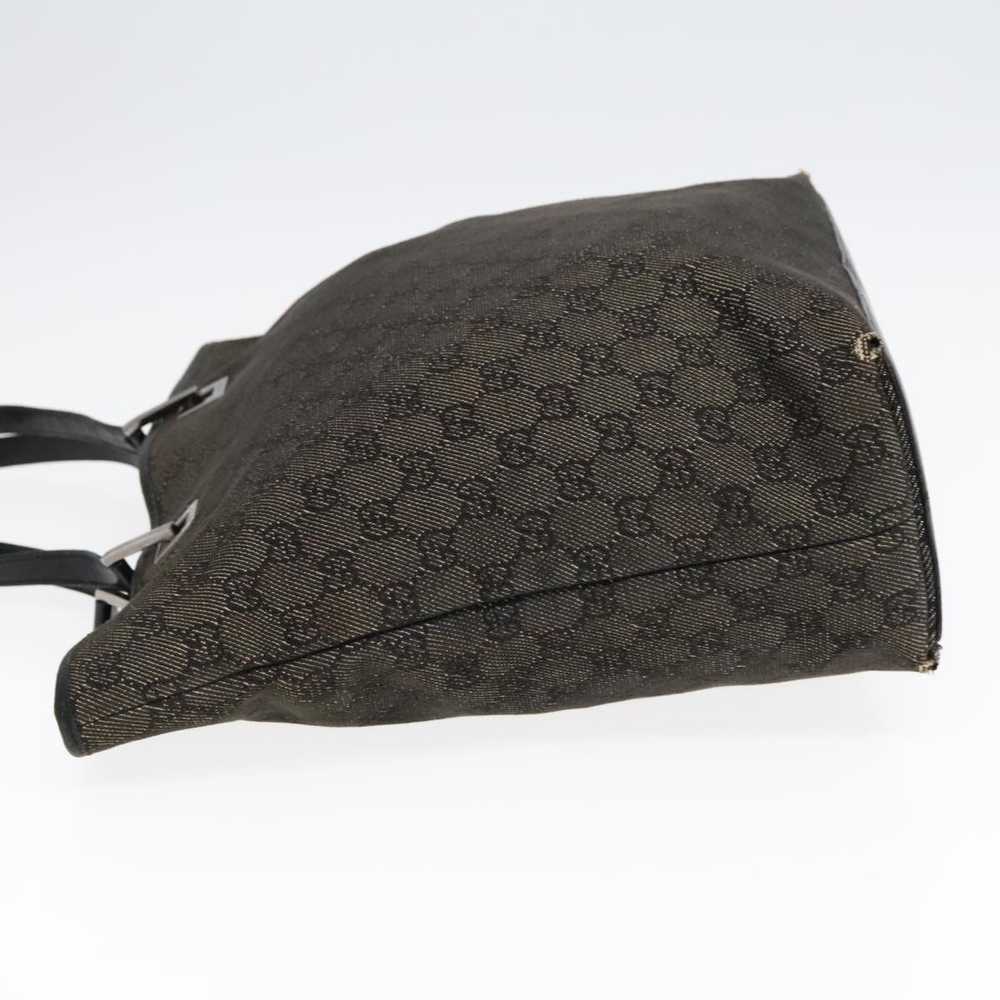 Gucci GUCCI GG Canvas Tote Bag Black Silver 31243… - image 5