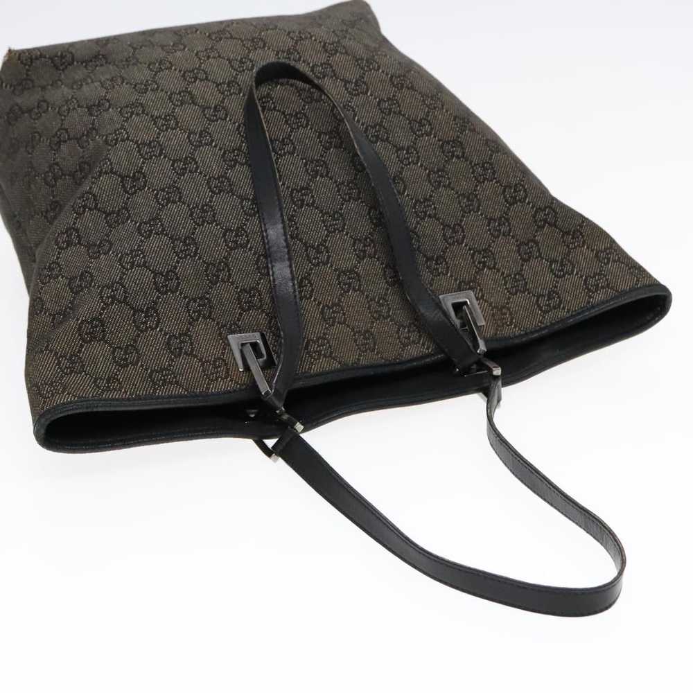 Gucci GUCCI GG Canvas Tote Bag Black Silver 31243… - image 6