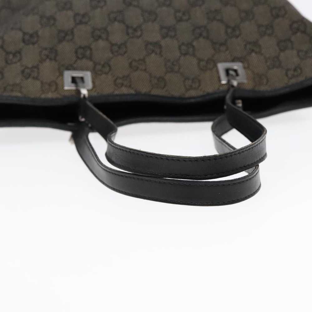 Gucci GUCCI GG Canvas Tote Bag Black Silver 31243… - image 7