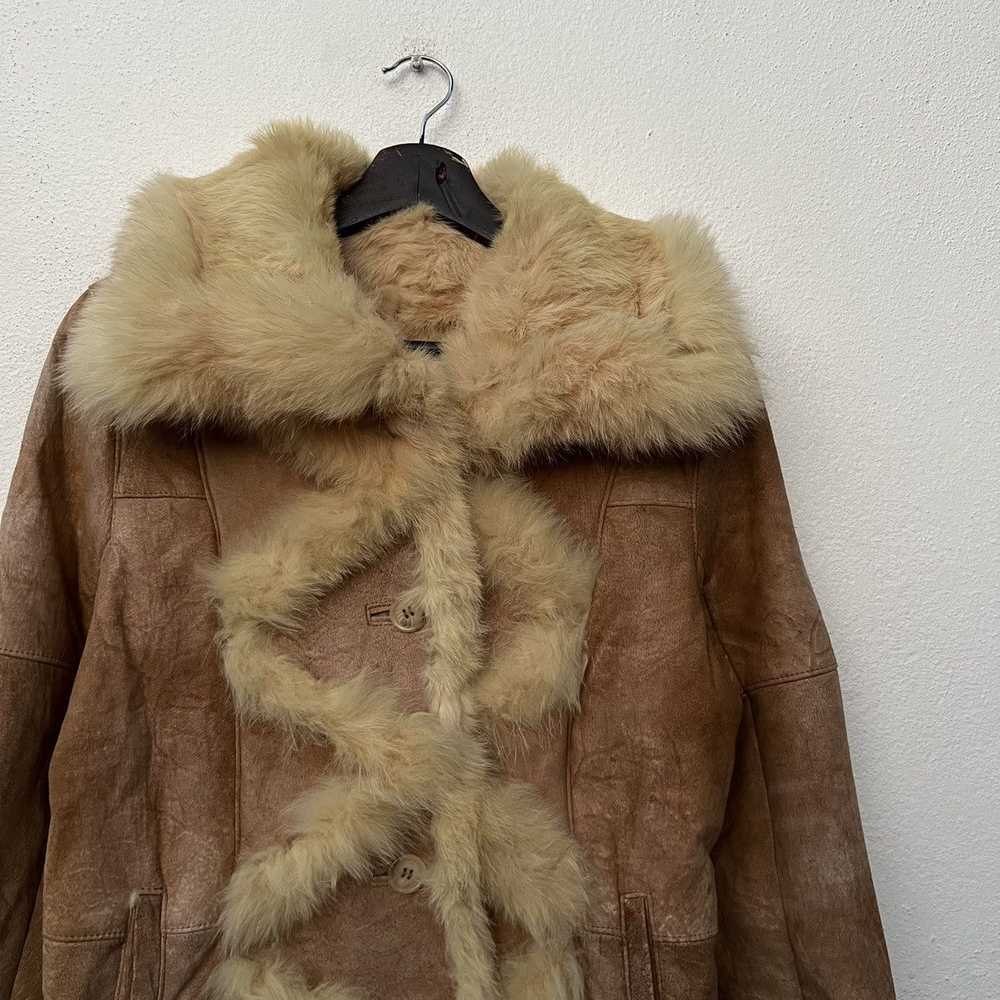 Japanese Brand × Leather Jacket × Mink Fur Coat V… - image 5